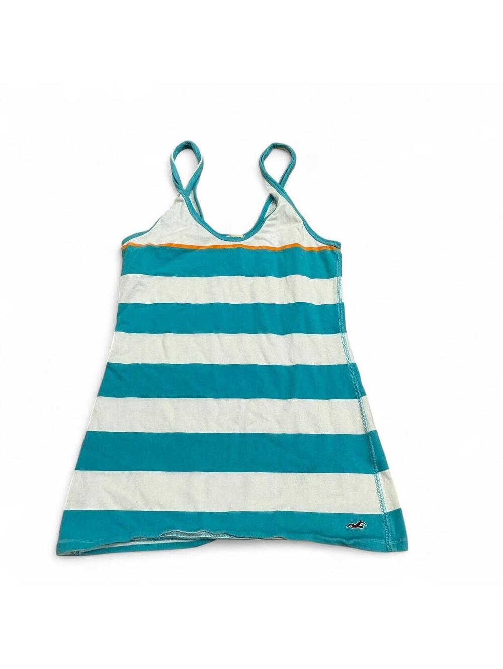 y2K Hollister Co. blue/white striped tank top
